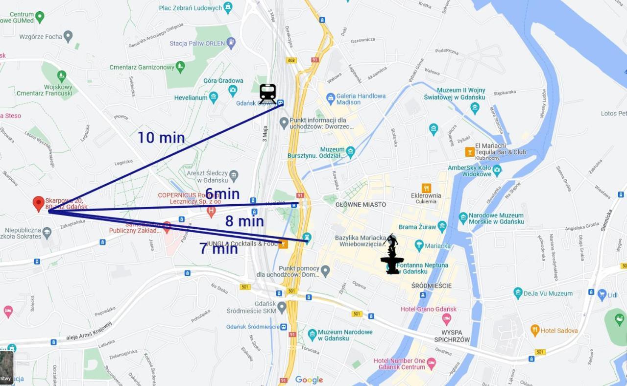 Appartamento Apartament Blisko Starego Miasta W Gdansku Esterno foto